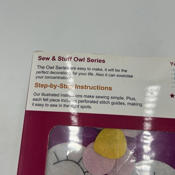 Innocheer Felt Owl Ornaments Sewing Kit Age 6+ Set NEW - Picture 7 of 9